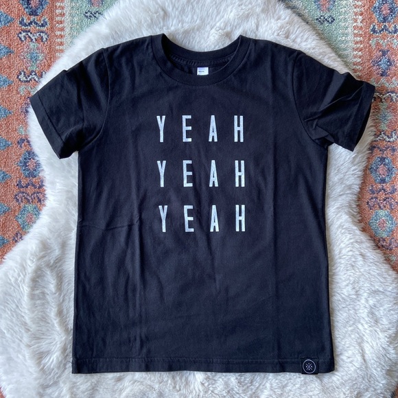 young one apparel Other - Young One Apparel black graphic tee shirt yeah yeah yeah small shop kids size 8
